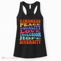 Kindness Peace Equality Love Inclusion Hope Diversity Women's Tank Top thumb 0
