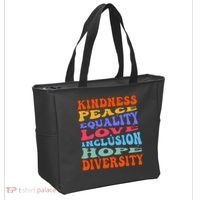 Kindness Peace Equality Love Inclusion Hope Diversity Tote Bag thumb 2
