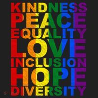 Kindness Peace Equality Love Quote Women's Sweatshirt thumb 2