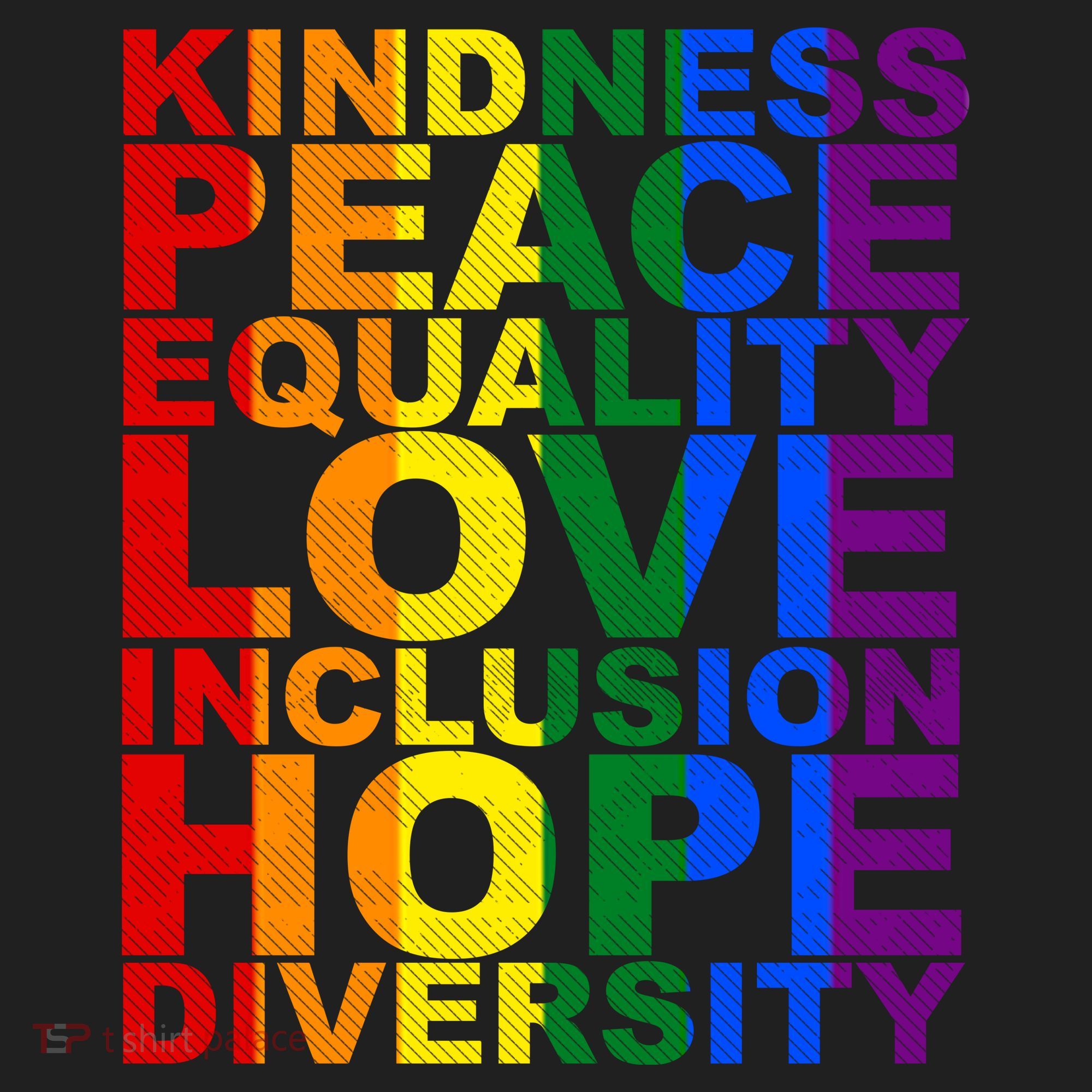Kindness Peace Equality Love Quote Women's Sweatshirt