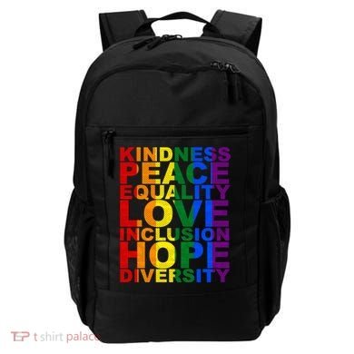 Kindness Peace Equality Love Quote Backpack