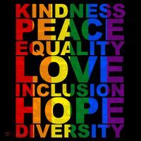 Kindness Peace Equality Love Quote Coaster thumb 2