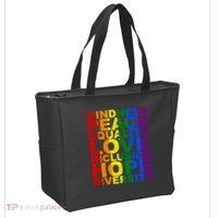 Kindness Peace Equality Love Quote Tote Bag thumb 2