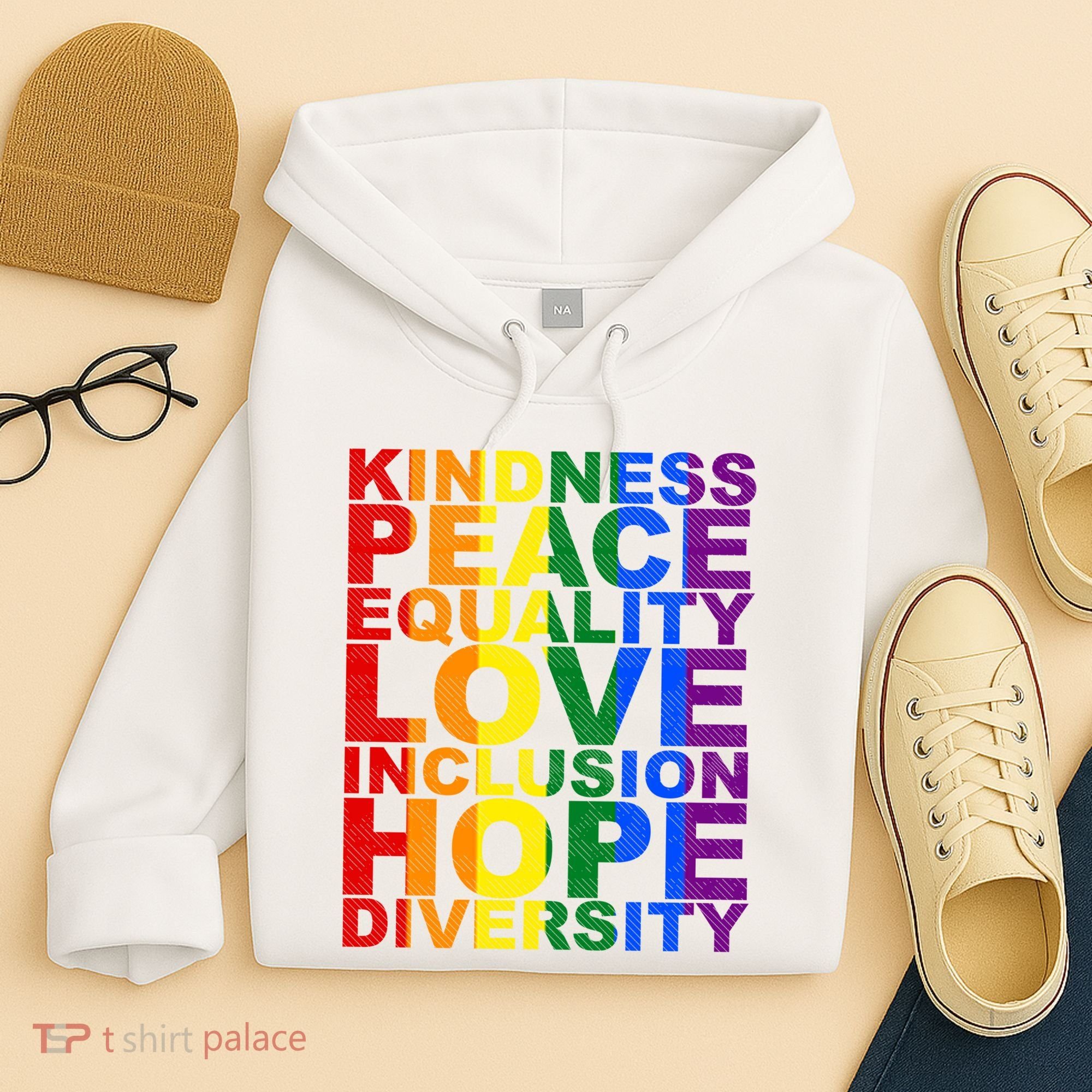 Kindness Peace Equality Love Quote Hoodie