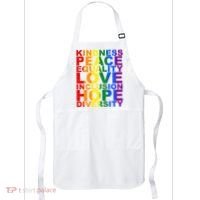 Kindness Peace Equality Love Quote Apron thumb 0