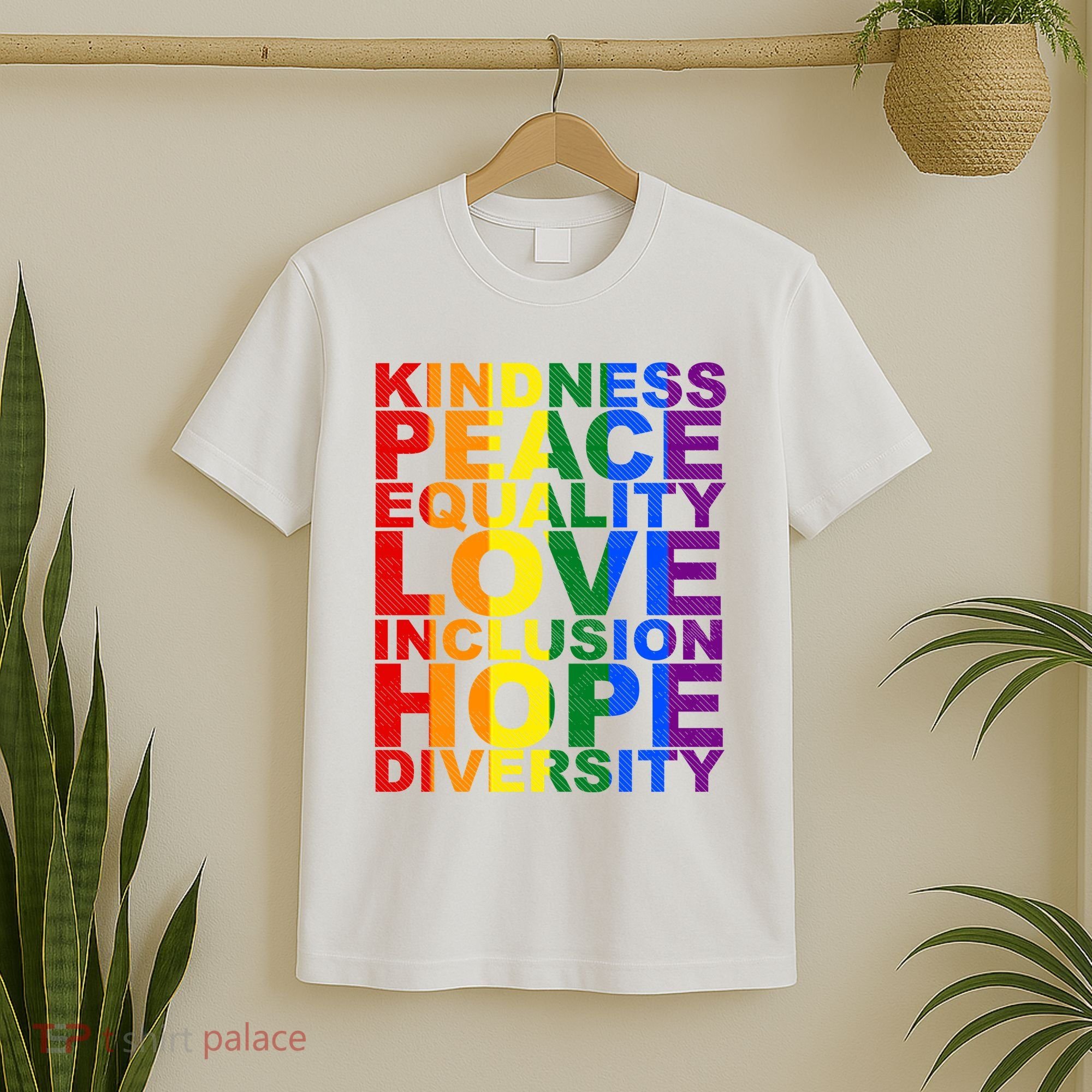 Kindness Peace Equality Love Quote T-Shirt