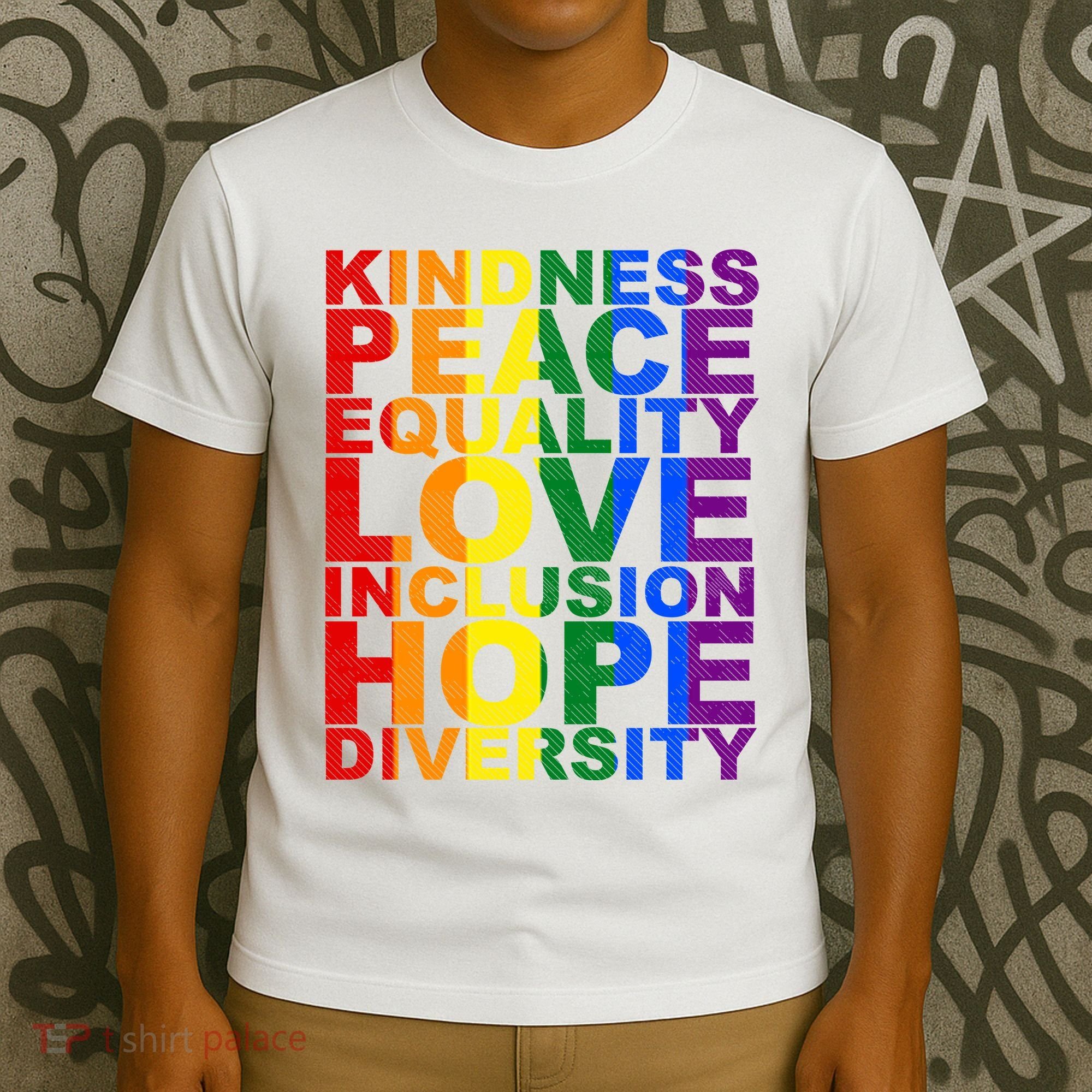 Kindness Peace Equality Love Quote T-Shirt