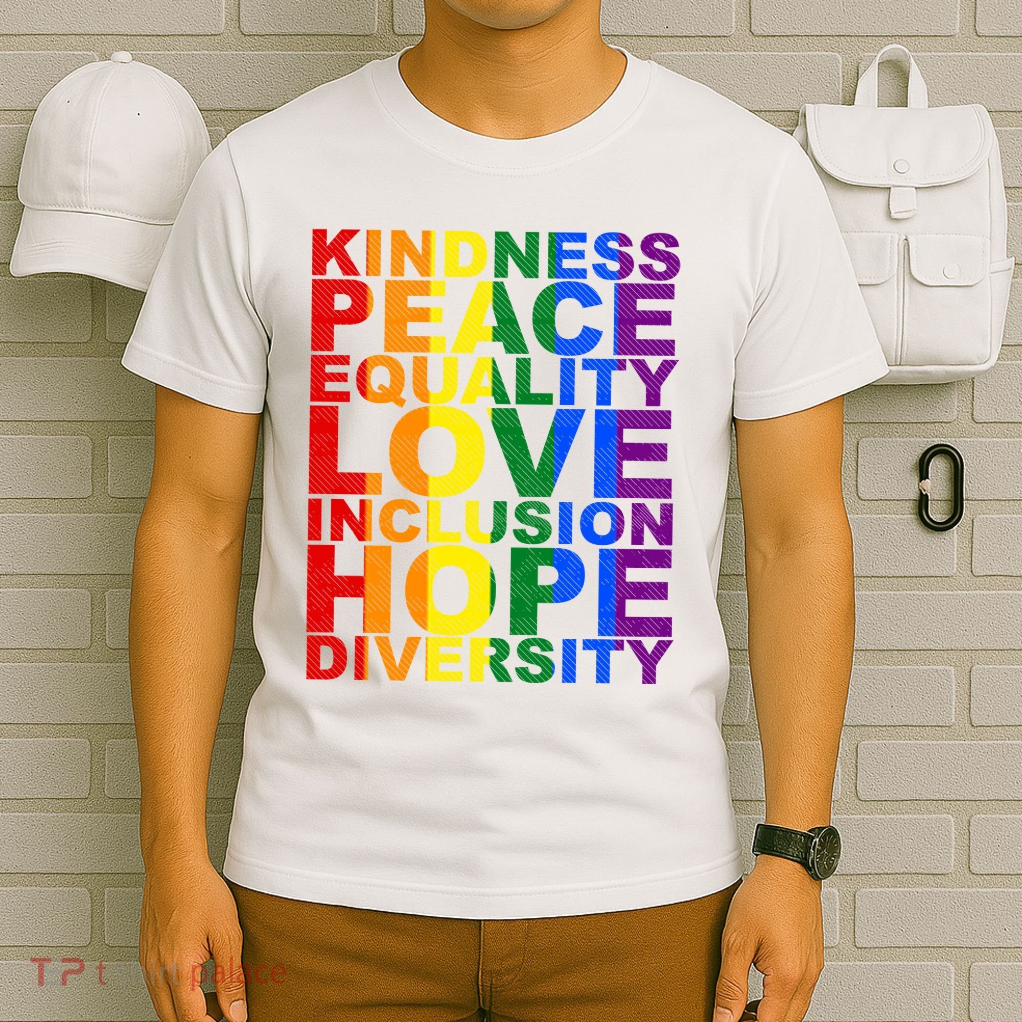 Kindness Peace Equality Love Quote T-Shirt