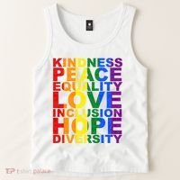 Kindness Peace Equality Love Quote Tank Top thumb 2