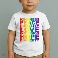 Kindness Peace Equality Love Quote Toddler T-Shirt thumb 2