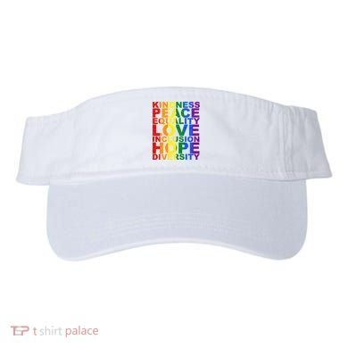 Kindness Peace Equality Love Quote Visor
