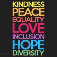 Kindness Peace Equality Love Inclusion Hope Diversity Funny Gift Beanie thumb 2