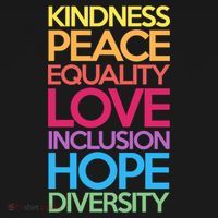 Kindness Peace Equality Love Inclusion Hope Diversity Funny Gift Ornament thumb 1