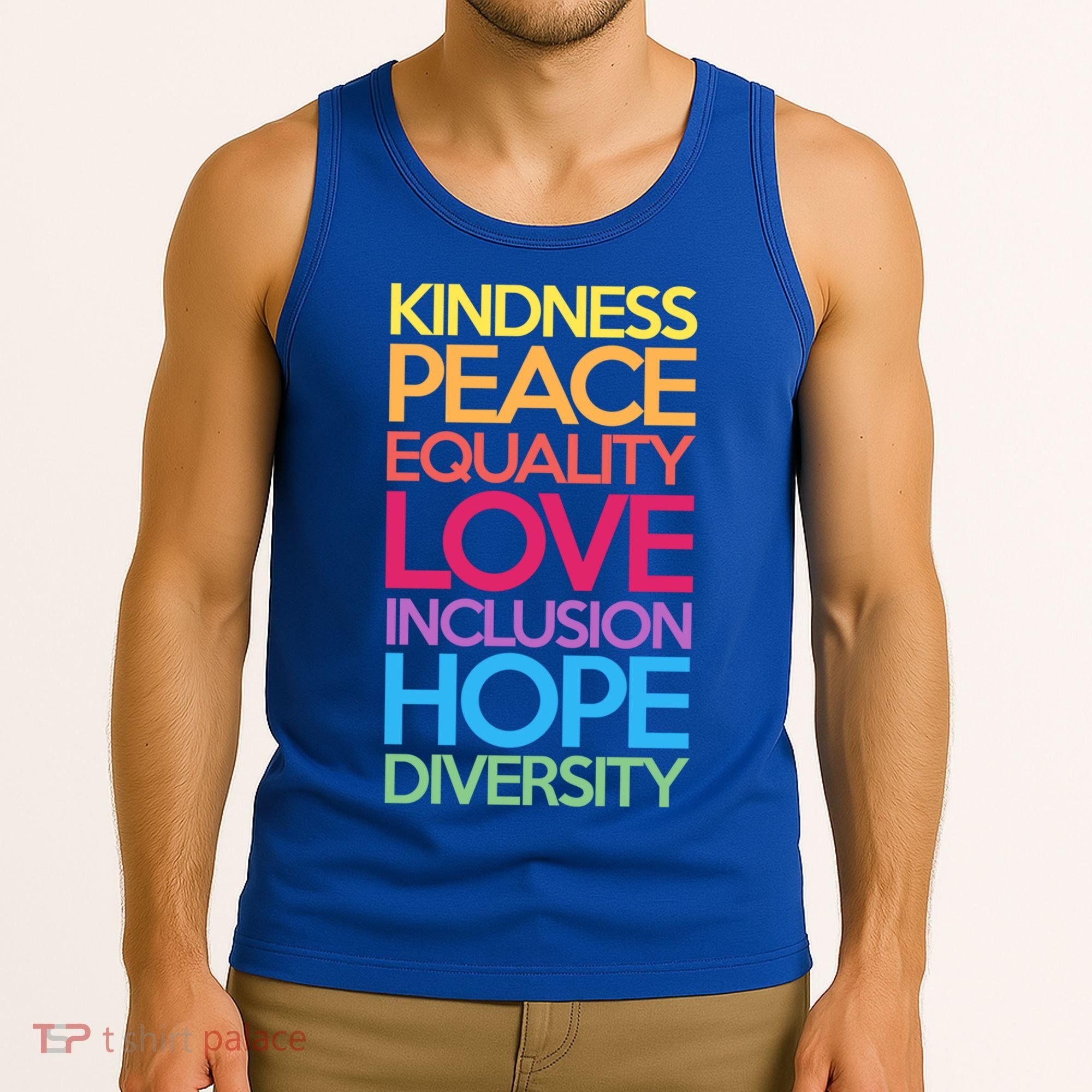 Kindness Peace Equality Love Inclusion Hope Diversity Funny Gift Tank Top