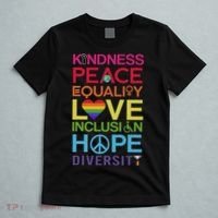 Kindness Peace Equality Inclusion Diversity Human Rights T-Shirt thumb 5