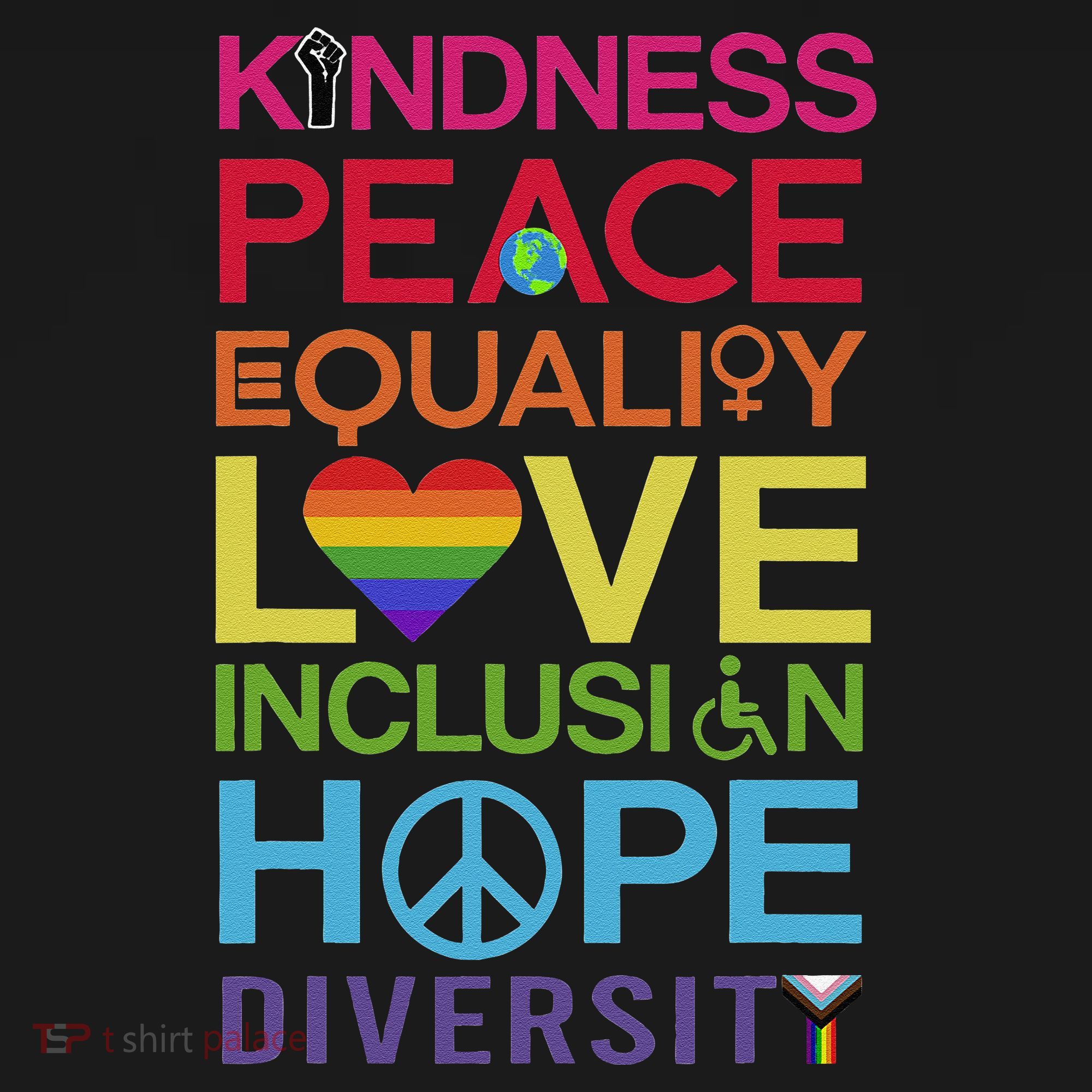 Kindness Peace Equality Inclusion Diversity Human Rights Pajama Set