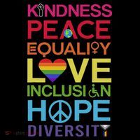 Kindness Peace Equality Inclusion Diversity Human Rights Ornament thumb 1