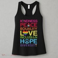 Kindness Peace Equality Inclusion Diversity Human Rights Women's Tank Top thumb 3