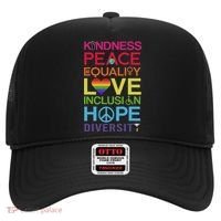 Kindness Peace Equality Inclusion Diversity Human Rights Hat thumb 0