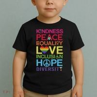 Kindness Peace Equality Inclusion Diversity Human Rights Toddler T-Shirt thumb 2