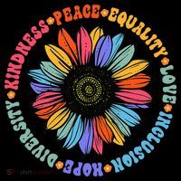 Kindness Peace Equality Love Hope Diversity Human Rights Button thumb 1