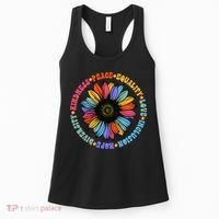 Kindness Peace Equality Love Hope Diversity Human Rights Women's Tank Top thumb 0