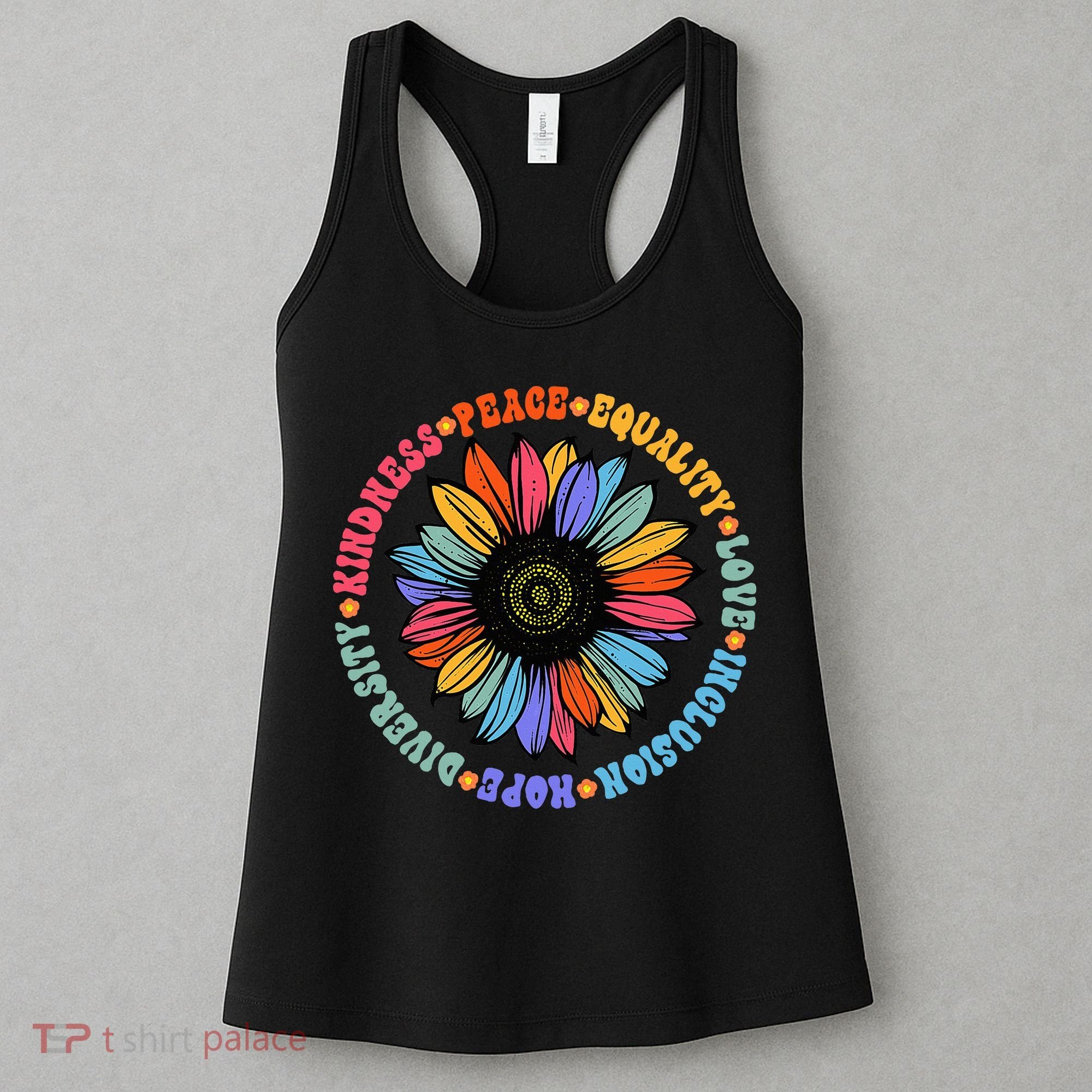 Kindness Peace Equality Love Hope Diversity Human Rights Women's Tank Top