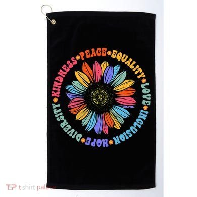 Kindness Peace Equality Love Hope Diversity Human Rights Golf Towel