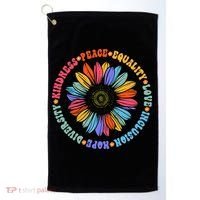 Kindness Peace Equality Love Hope Diversity Human Rights Golf Towel thumb 0