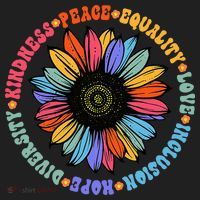 Kindness Peace Equality Love Hope Diversity Human Rights Golf Towel thumb 3