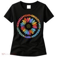 Kindness Peace Equality Love Hope Diversity Human Rights Women's T-Shirt thumb 0