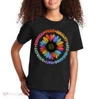 Kindness Peace Equality Love Hope Diversity Human Rights Kids T-Shirt thumb 2