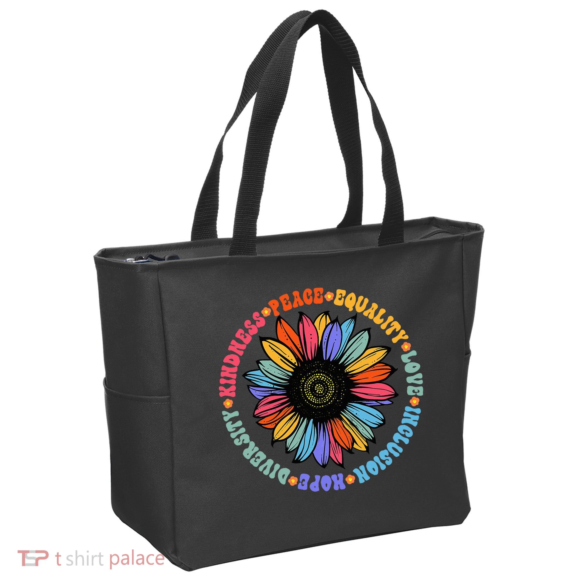 Kindness Peace Equality Love Hope Diversity Human Rights Tote Bag