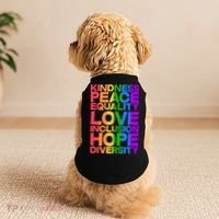 Kindness Peace Equality Love Inclusion Hope Diversity Doggie Tank thumb 2