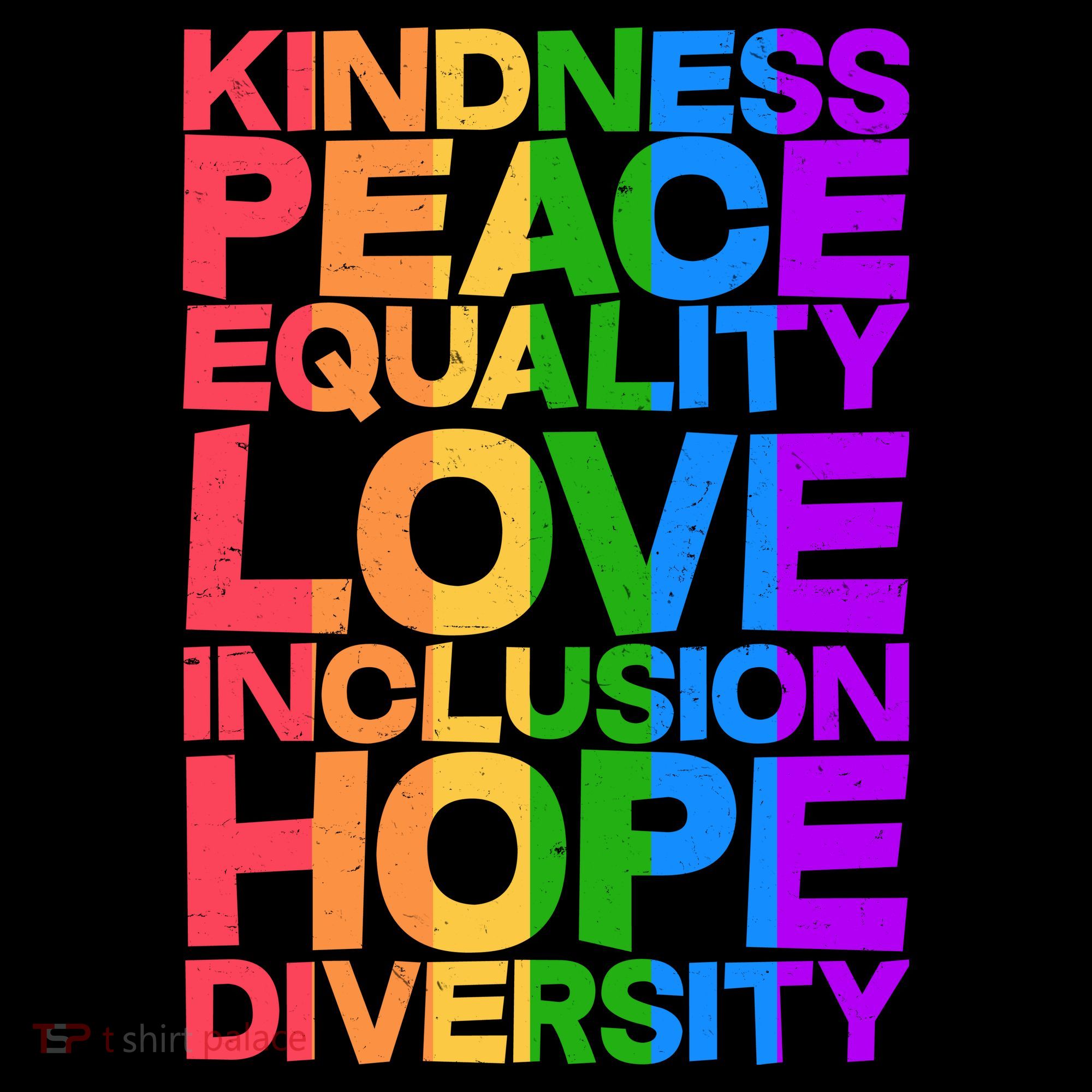 Kindness Peace Equality Love Inclusion Hope Diversity Coffee Mug