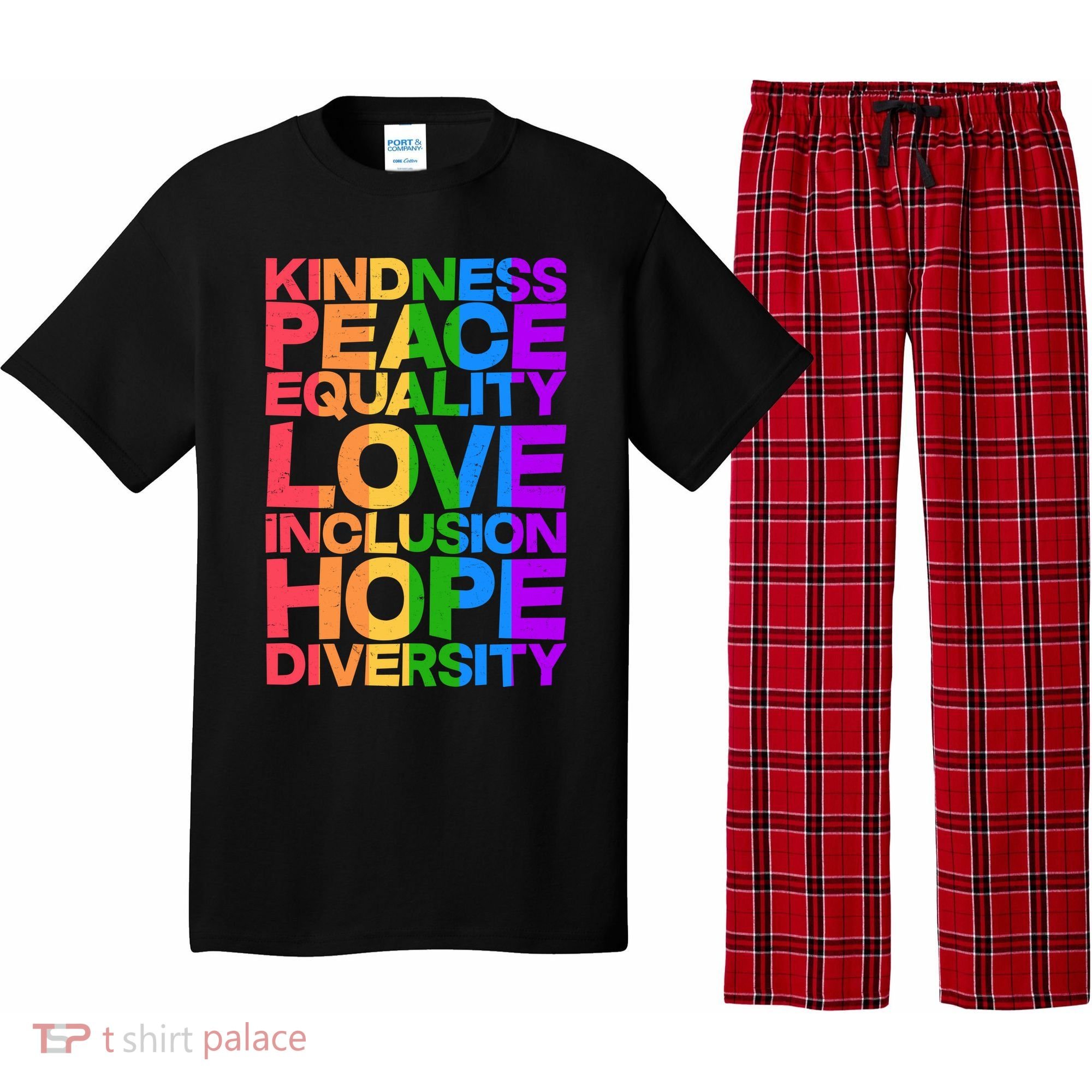 Kindness Peace Equality Love Inclusion Hope Diversity Pajama Set
