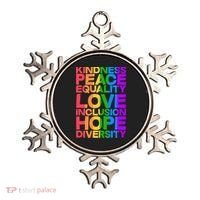Kindness Peace Equality Love Inclusion Hope Diversity Ornament thumb 0