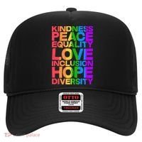 Kindness Peace Equality Love Inclusion Hope Diversity Hat thumb 0