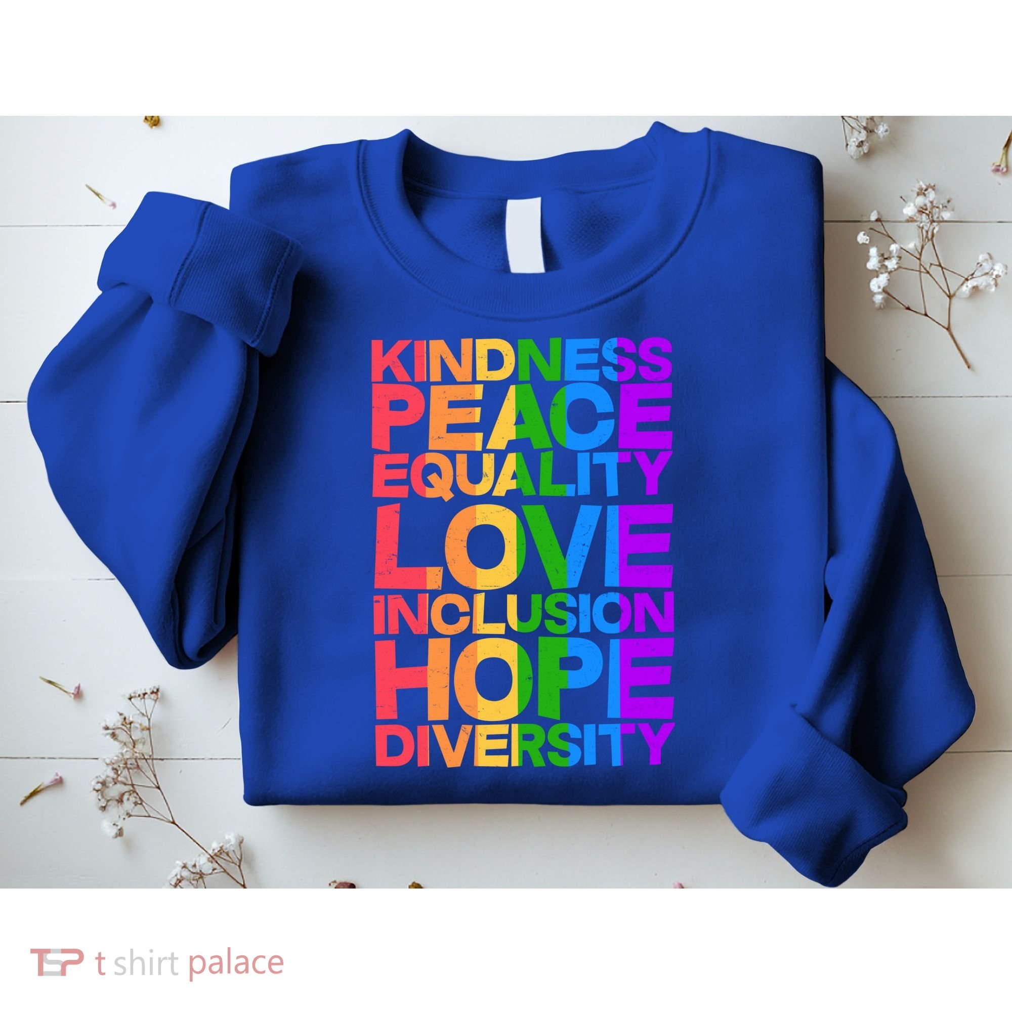 Kindness Peace Equality Love Inclusion Hope Diversity Sweatshirt