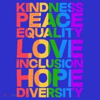Kindness Peace Equality Love Inclusion Hope Diversity Coaster thumb 2