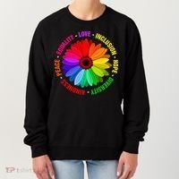 Kindness Peace Equality Love Inclusion Hope Diversity Women's Sweatshirt thumb 0