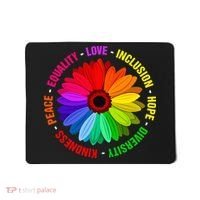 Kindness Peace Equality Love Inclusion Hope Diversity Mousepad thumb 0