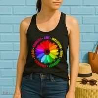 Kindness Peace Equality Love Inclusion Hope Diversity Women's Tank Top thumb 2