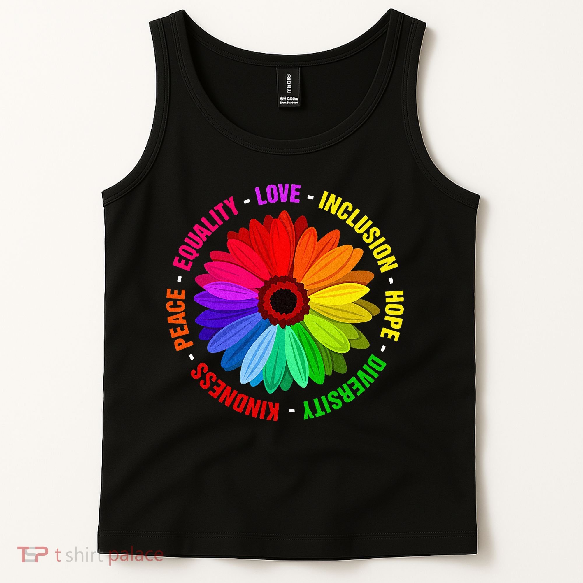 Kindness Peace Equality Love Inclusion Hope Diversity Tank Top