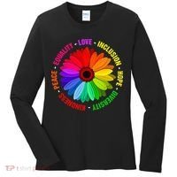 Kindness Peace Equality Love Inclusion Hope Diversity Women's Long Sleeve Shirt thumb 0