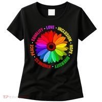 Kindness Peace Equality Love Inclusion Hope Diversity Women's T-Shirt thumb 0