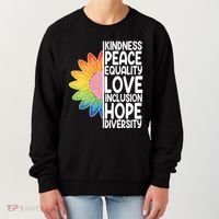 Kidness Peace Equality Love Inclusion Hope Diversity Women's Sweatshirt thumb 0