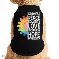 Kidness Peace Equality Love Inclusion Hope Diversity Doggie Tank thumb 0
