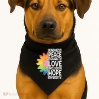 Kidness Peace Equality Love Inclusion Hope Diversity USA-Made Doggie Bandana thumb 1