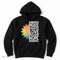 Kidness Peace Equality Love Inclusion Hope Diversity Hoodie thumb 0